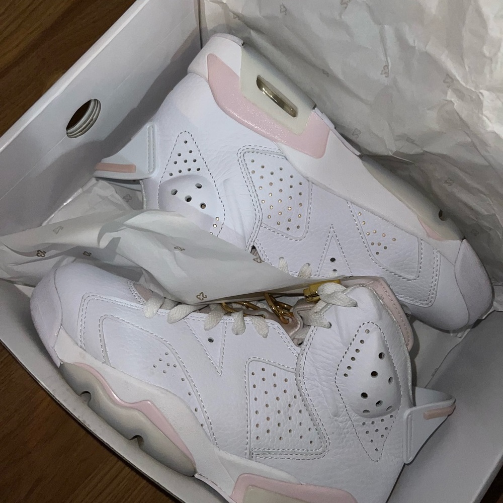 Jordan 6 Gold Hoops